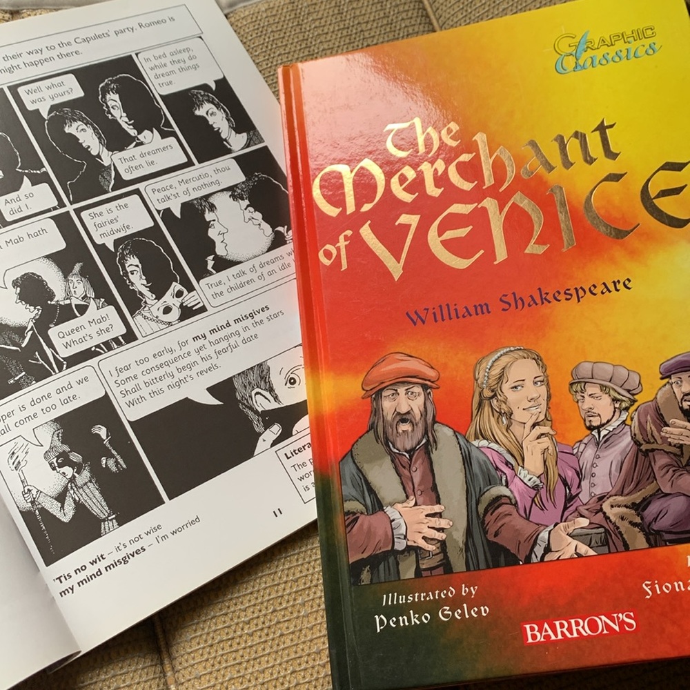 Graphic shakespeare Romeo and Juliet and the merchant of Venice